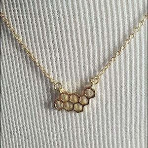 Geometric Honeycomb necklace